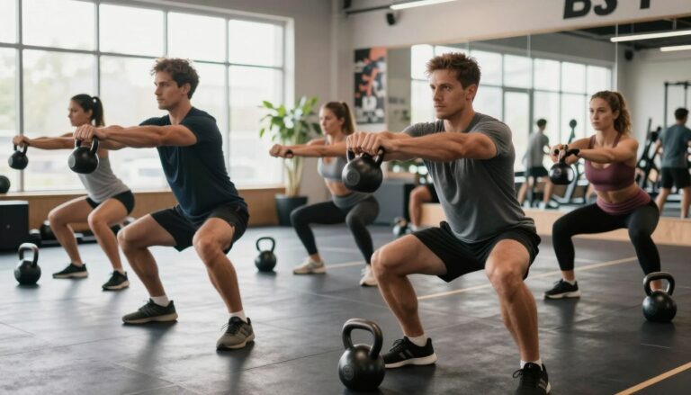 ćwiczenia z kettlami