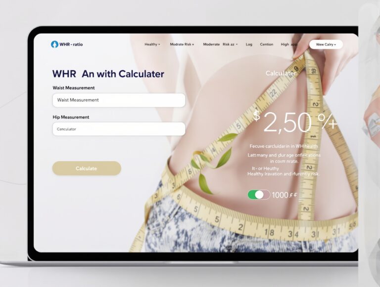 WHR kalkulator online — oblicz wskaźnik talia-biodra [2026]