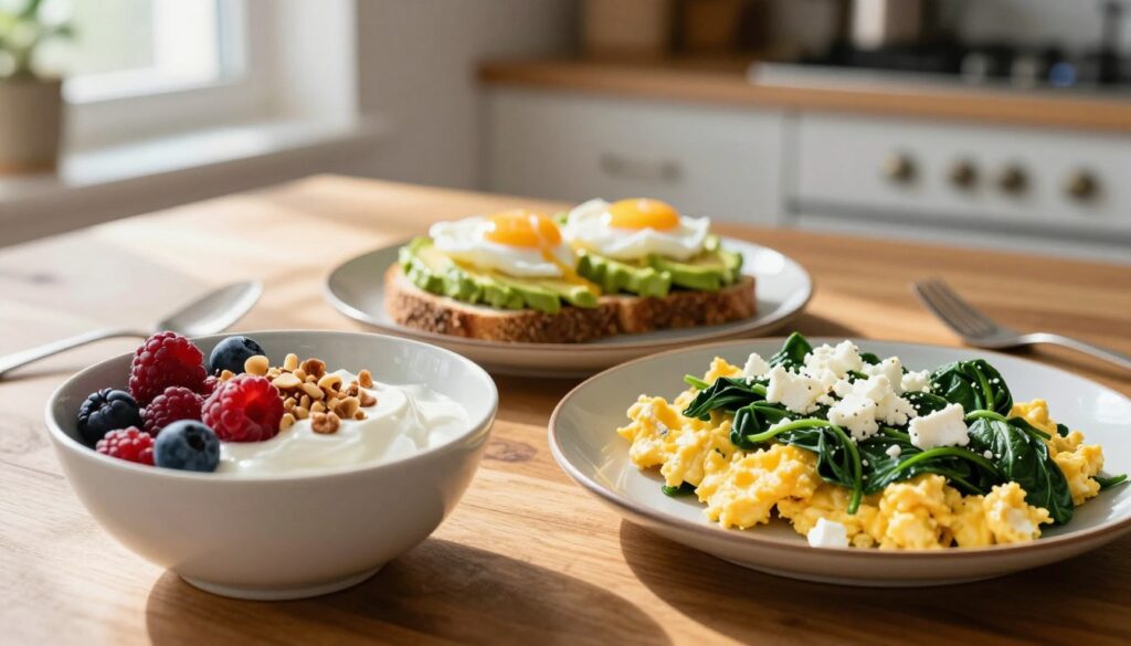 bezglutenowe wysokobiałkowe śniadania