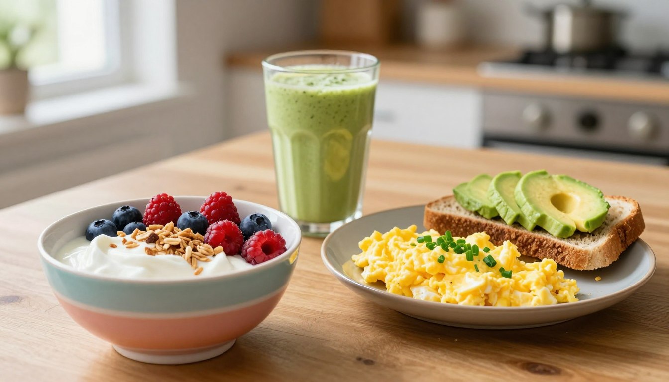 białkowe śniadanie do pracy